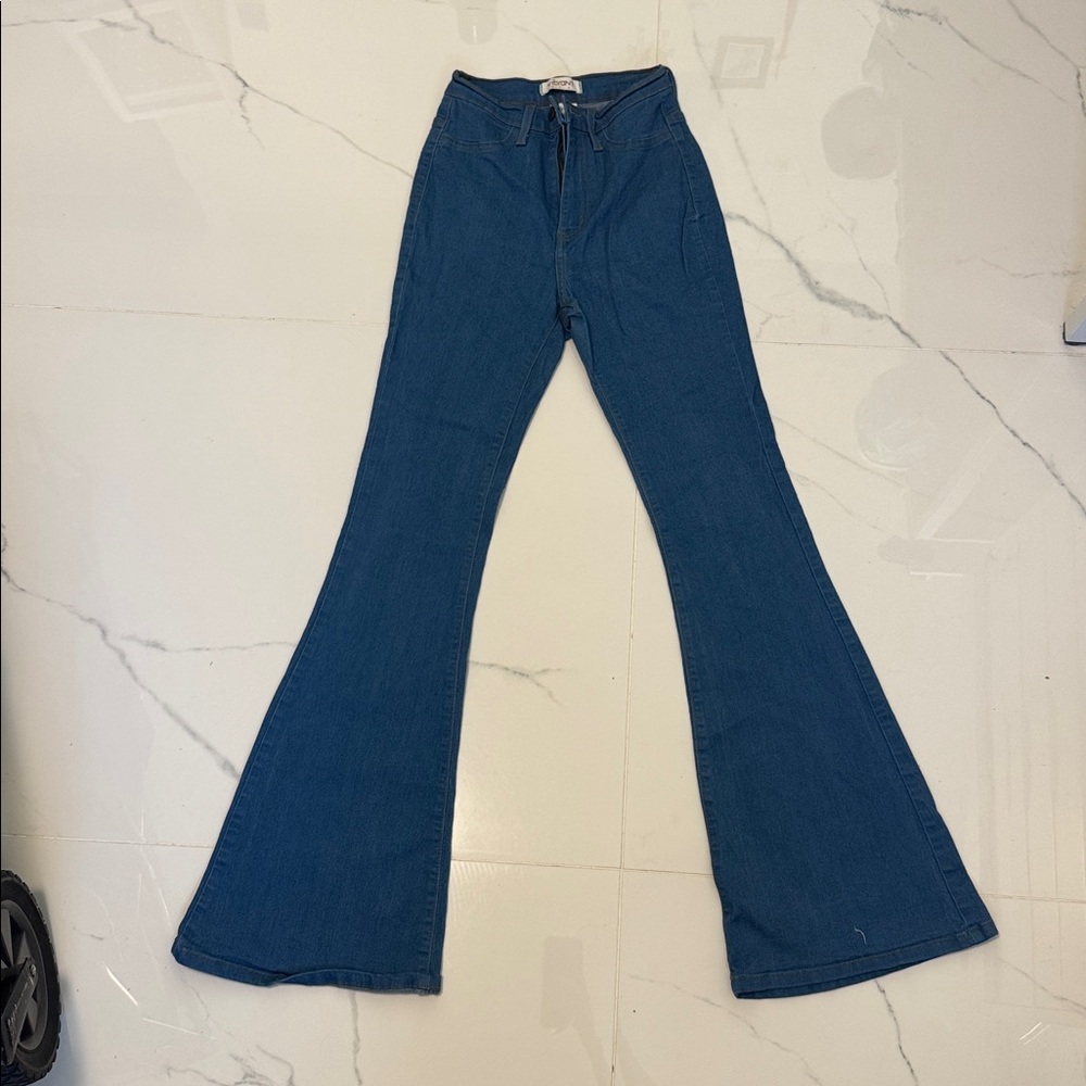 Vibrant Blue Denim Jeans